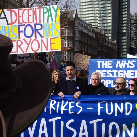 McDonnel & Burgon on NHS rally